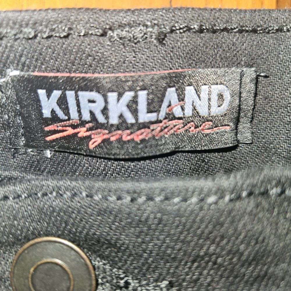 NEW Kirkland Signature Jeans High Rise Skinny, Black Denim, Size 10 - Picture 9 of 9